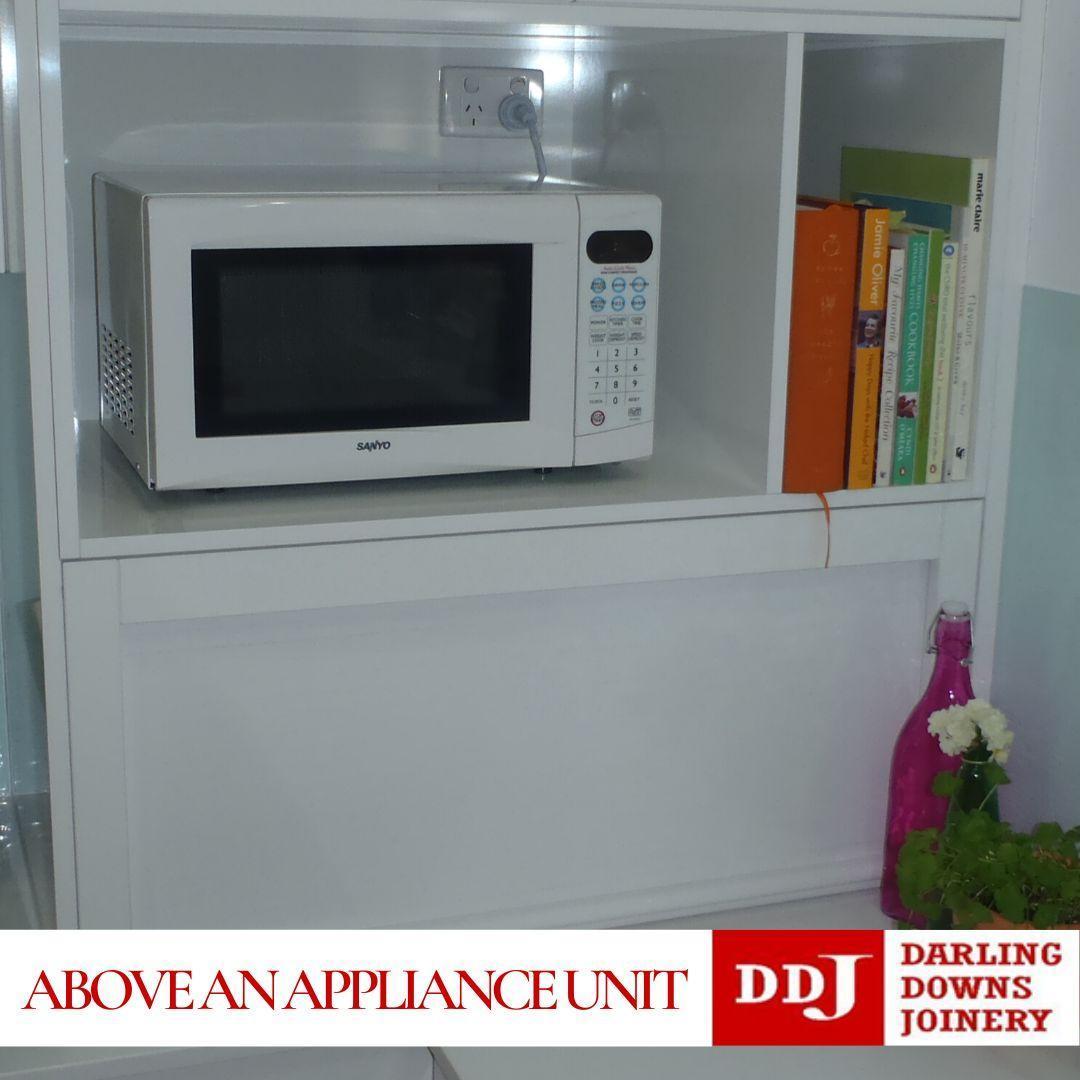 Where Should You Put Your Microwave - Above an appliance unit