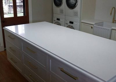 white laundry corner