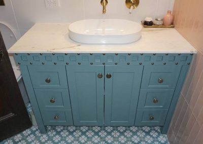 latest vanity works blue aqua design